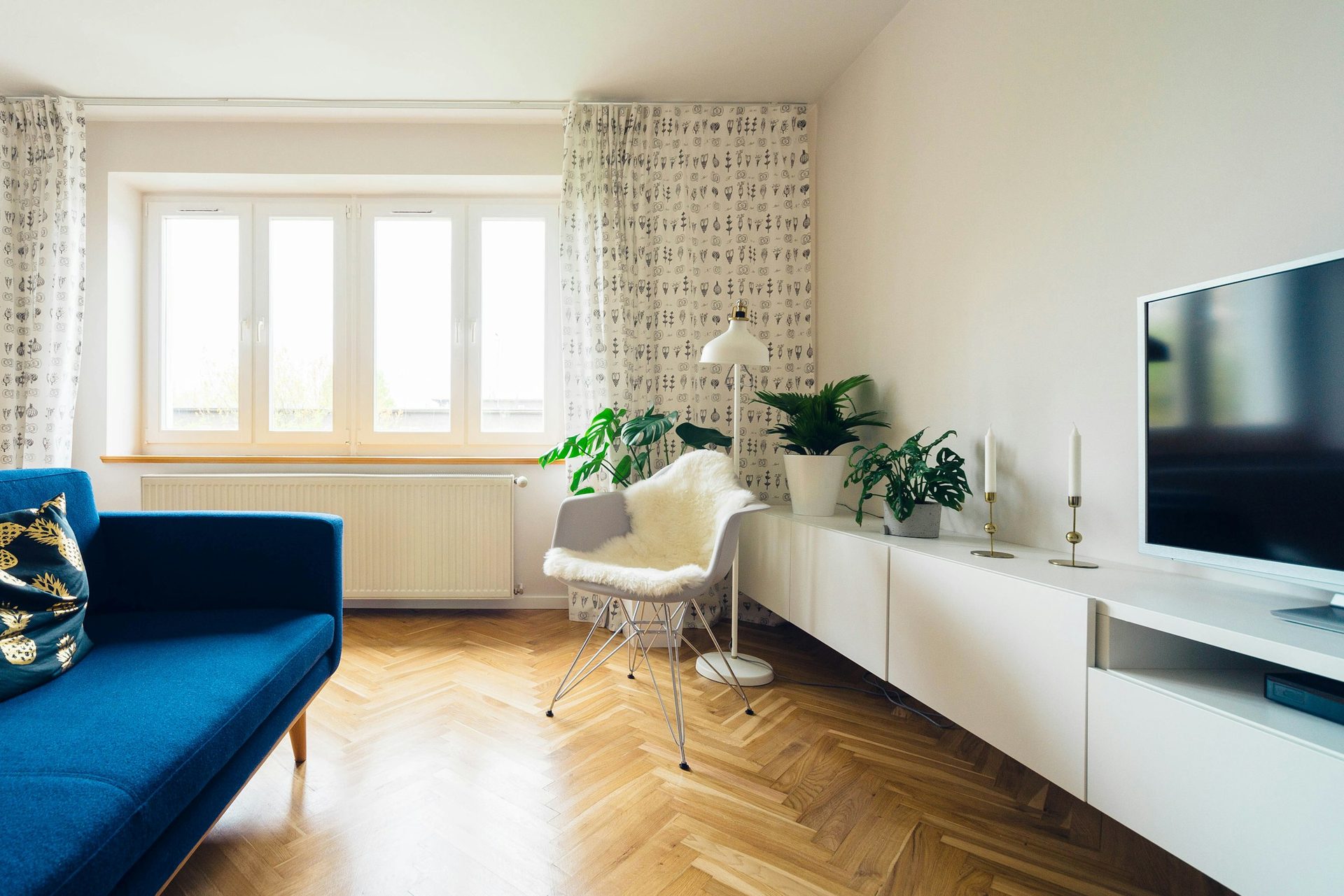 Bright open-plan interior